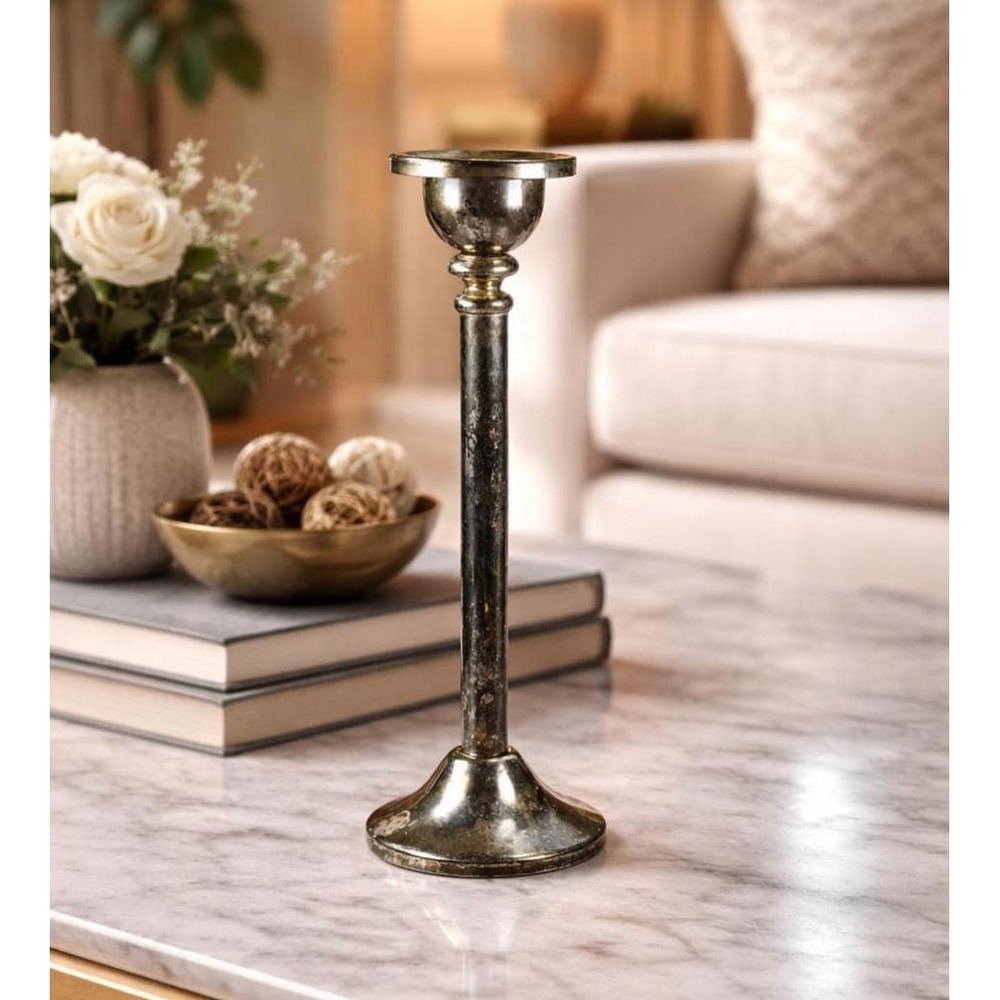 Vintage Godinger Silver Plated Candlestick Holder 10 Inch Tall Elegant Decor